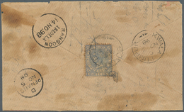 07054 Malaiische Staaten - Selangor: 1898 SUNGEI BESI: Cover To Rangoon (Burma) Via 'Kwala Lumpur' And Pen - Selangor