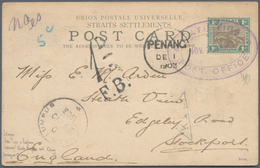 07062 Malaiische Staaten - Selangor: 1903 "BATU TIGA POST OFFICE/NOV. 29 1903" Double-oval Datestamp In Vi - Selangor