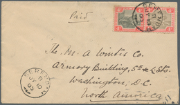 07065 Malaiische Staaten - Selangor: 1905 SERENDAH: Cover To Washington D.C., U.S.A. Via Port Swettenham A - Selangor