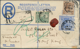 07069 Malaiische Staaten - Selangor: 1908, 1c. Green And 3c. Brown Uprating A Registered Stationery Envelo - Selangor