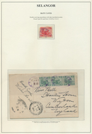 07070 Malaiische Staaten - Selangor: 1910-11 BATU CAVES Double Oval Datestamp (Proud D2) Used As Obliterat - Selangor