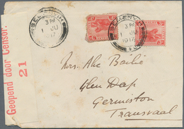 07087 Malaiische Staaten - Selangor: 1917, Letter Franked With 3c (2) FMS Tied By "SEMENYH 1 JU 1917" Date - Selangor