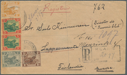 07099 Malaiische Staaten - Selangor: 1921 Destination FINLAND, Registered Cover From Klang To Lappeenranta - Selangor