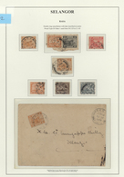 07127 Malaiische Staaten - Selangor: 1928, RASA: Federated Malay States Tiger 4c. Orange Single Use On Cov - Selangor