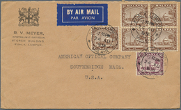 07257 Malaiische Staaten - Selangor: 1938 (24.8.), Advert. Airmail Cover (R. V. Meyer Ophthalmic Optican) - Selangor