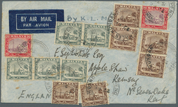 07258 Malaiische Staaten - Selangor: 1938 PENGKALAN KUNDANG: Double Rate Airmail Cover To England By KLM, - Selangor