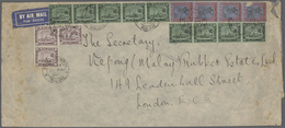 07292 Malaiische Staaten - Selangor: 1940 (21.3.), Large Sized Airmail Cover Bearing Sultan Suleiman $1 Ve - Selangor