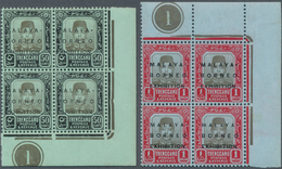 07431 Malaiische Staaten - Trengganu: 1922, Malaya-Borneo Exhibition Six Different Stamps 10c. To $1 In Bl - Trengganu