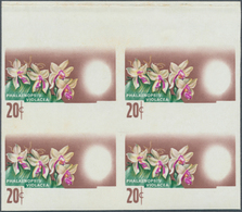 07492 Malaysia: 1965, Orchids Set Of Seven For The Different Malayan States With BLACK OMITTED (country Na - Malesia (1964-...)