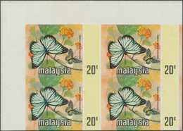 07508 Malaysia: 1971, Butterflies Set Of Seven For The Different Malayan States With BLACK OMITTED (countr - Malesia (1964-...)