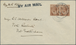 07627 Singapur: 1926 (21.8.), Internal Airmail Letter By Air Survey Company At 4c. Local Rate Bearing Hori - Singapour (...-1959)