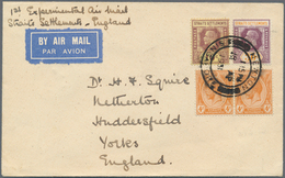07646 Singapur: 1931, NEWTON: Straits Settlements KGV 30c. Purple/orange, 10c. Purple On Yellow And 2 X 4c - Singapur (...-1959)