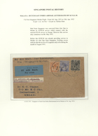 07653 Singapur: 1931, Cover With Label "BY AIR MAIL" Franked With 1c., 4c. And 12 C. Sent To Medan. 17c. F - Singapur (...-1959)