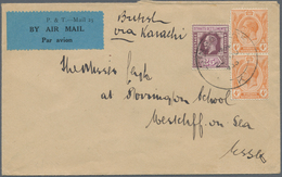 07661 Singapur: 1933, 20 JUN, Airmail Letter From Singapore, Backstamped Penang By Imperial Airways With S - Singapur (...-1959)