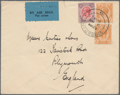 07665 Singapur: 1934, 3 MAR, Airmail Letter SINGAPORE - ENGLAND Franked With 43 C Rate, Which Lasted Only - Singapur (...-1959)