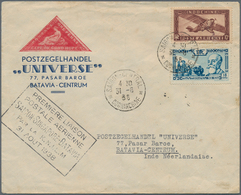 07684 Singapur: 1938 (31.8.), First Flight Cover From Saigon-Central Bearing Fr. Indochine 10c. + 18c. Sta - Singapore (...-1959)