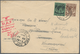 07704 Singapur: 1941, 30 APR, Airletter Franked With 55 C. "Wartime Inclusive Airmail Rate" From "FIELD PO - Singapore (...-1959)