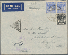 07724 Singapur: 1941, THE WARTIME PERIOD, Forces Cover Sent From Bidaderi Camp, Singapore To India. The Wr - Singapore (...-1959)