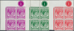 07754 Singapur: 1952, KGVI Definitives Perf. 17½ X 18 Three Additional Issued Values Incl. 5c. Purple, 8c. - Singapore (...-1959)