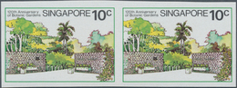 07788 Singapur: 1979, 120th Anniversary Of Botanic Gardens, 10c. Imperforate Horiz. Pair, Unmounted Mint. - Singapore (...-1959)