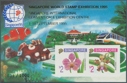 07793 Singapur: 1995, Stamp Exhibition SINGAPORE '95, Imperforate Souvenir Sheet, Unmounted Mint. Only 1.0 - Singapore (...-1959)