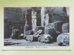 Italy Around 1920 Unused Postcard - Syracuse - Siracusa - Templo Di Apollo - Unclassified
