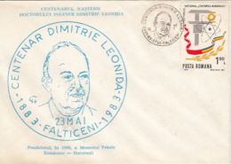 DIMITRIE LEONIDA TECHNIC MUSEUM, ENGINEER, SPECIAL COVER, 1983, ROMANIA - Covers & Documents