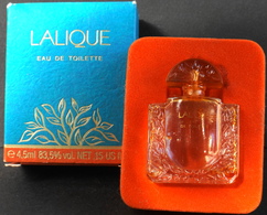 Superbe Miniature Eau De Toilette LALIQUE - 4,5ML Vide Avec Sa Boite - Miniatures Femmes (avec Boite)