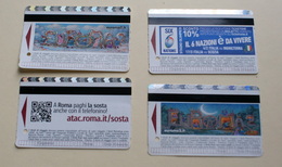 ITALIA 2018, 4 ROME METRO TICKETS, USED - Europe