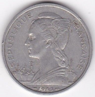 Ile De La Réunion 5 Francs 1955 , En Aluminium, Lec# 69 - Reunión