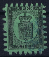 Finland : Mi Nr   6 B  Obl./Gestempelt/used  1860 - Gebruikt