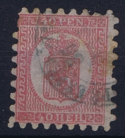 Finland : Mi Nr   9 Az  Geripptem Papier   Obl./Gestempelt/used  1860 - Used Stamps