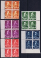 Norway : Mi Nr 428 - 432  Postfrisch/neuf Sans Charniere /MNH/** 1959 4- Blocks - Ungebraucht