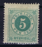 Sweden : Mi Nr 19A  Fa 19 MH/* Flz/ Charniere   K14 Perfo - Unused Stamps
