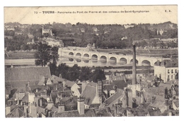 37 Tours Panorama Du Pont De Pierre Et Des Coteaux De Saint Symphorien - Tours