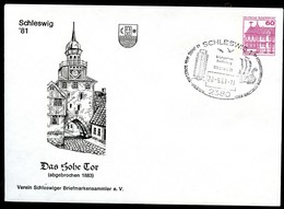 Bund PU115 C2/034 Privat-Umschlag HOHES TOR SCHLESWIG Sost. 1981 - Enveloppes Privées - Oblitérées