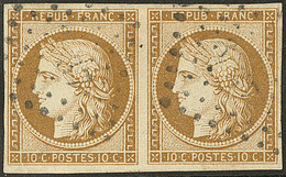 No 1a, Paire Horizontale Obl Pc. - TB - 1849-1850 Ceres