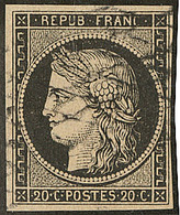 No 3, Obl Grille Sans Fin. - TB - 1849-1850 Cérès