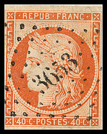 No 5, Obl Pc 3653, Sur Petit Fragment. - TB - 1849-1850 Cérès