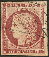 No 6b, Obl Grille Sans Fin, Nuance Tirant Sur Le Rouge-brun. - TB - 1849-1850 Ceres