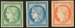 * Réimpression. Nos 2f (*) Pli, 4f, 5h. - TB - 1849-1850 Cérès