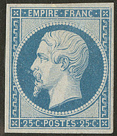 * No 15, Bleu, Gomme Altérée Mais Très Frais Et TB. - R - 1853-1860 Napoléon III