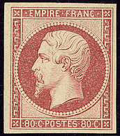 (*) No 17Aa, Carmin Rose, Jolie Pièce. - TB. - R - 1853-1860 Napoléon III