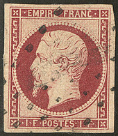 No 18, Obl Gros Points, Jolie Pièce. - TB. - R - 1853-1860 Napoléon III