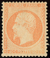 * No 23, Large Charnière Mais Très Frais Et TB. - R - 1862 Napoleone III