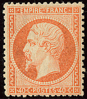 * No 23c, Orange Vif, Gomme Altérée Mais Très Frais Et TB. - R - 1862 Napoléon III
