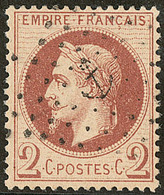 No 26II, Rouge-brun, Obl Ancre. - TB - 1863-1870 Napoléon III Lauré