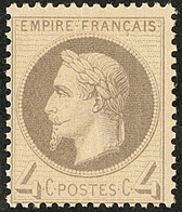 ** No 27IIa, Gris Jaunâtre, Nuance Foncée. - TB - 1863-1870 Napoléon III Con Laureles