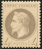 ** No 27IIa, Gris Jaunâtre, Nuance Foncée. - TB - 1863-1870 Napoleone III Con Gli Allori