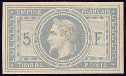 ** Non Dentelé. No 33, Gris-violet, Superbe. - RR - 1863-1870 Napoléon III Con Laureles